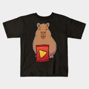 Capybara Corn Chips Kids T-Shirt